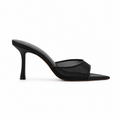 Noir Mesh Heels